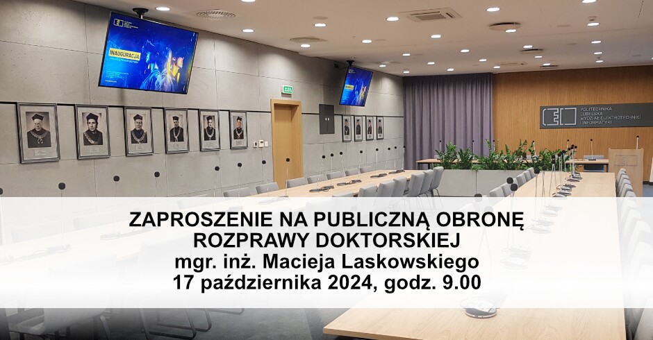 Zaproszenie na publiczną obronę