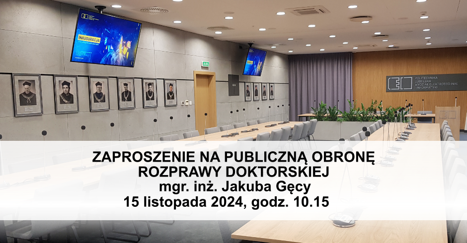 Zaproszenie na publiczną obronę