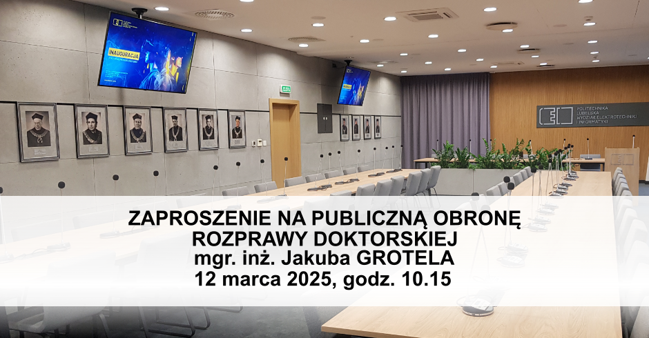 Zaproszenie na publiczną obronę